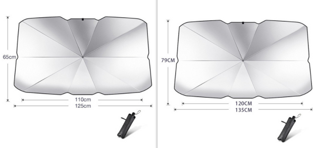 Foldable Car Windshield Sun Shade Umbrella UV Protection