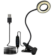 Clip On Lamp LED Flexible Arm USB Table Night Light