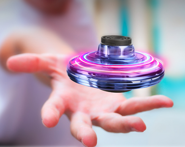 Mini Fingertip Gyro Interactive Decompression Toy Drone LED