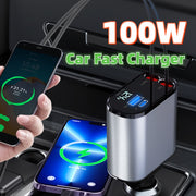 Metal Super Fast  Car Charger 100W