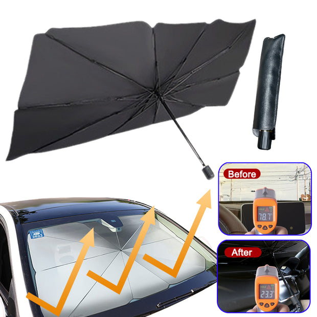 Foldable Car Windshield Sun Shade Umbrella UV Protection