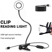 Clip On Lamp LED Flexible Arm USB Table Night Light