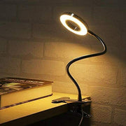 Clip On Lamp LED Flexible Arm USB Table Night Light