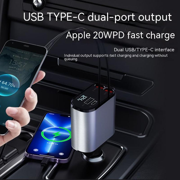 Metal Super Fast  Car Charger 100W