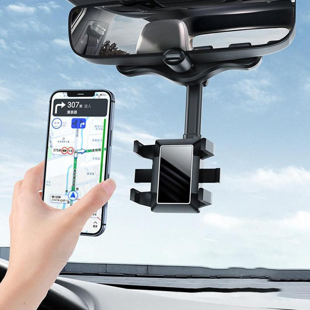 Rearview Mirror Phone Holder For Car